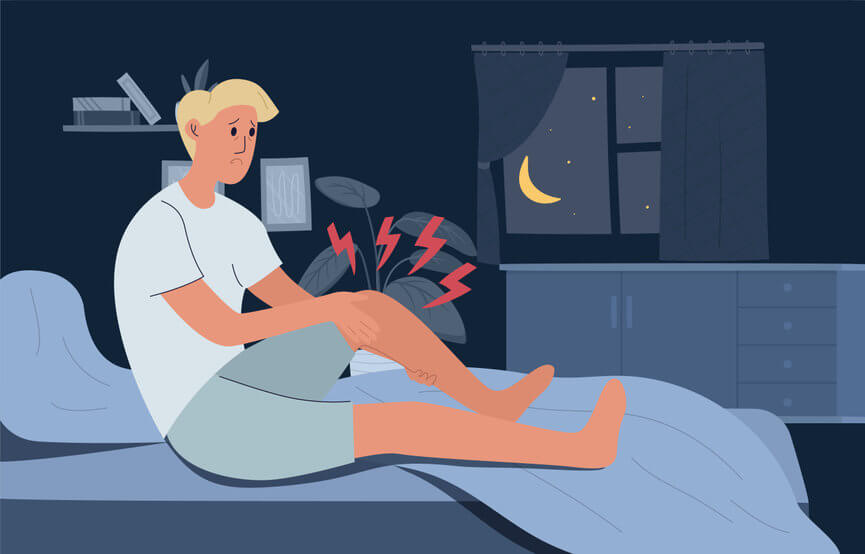 Crampi notturni alle gambe: ecco cosa fare