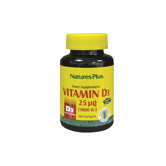 Natures plus Vitamina D3 1000 Unita' Internazionale 180 Perle