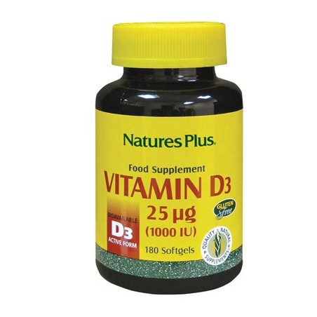 Natures plus Vitamina D3 1000 Unita' Internazionale 180 Perle