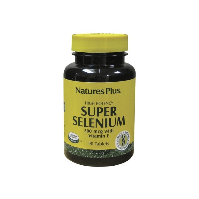 Natures plus Super Selenio 200 Mcg Con Vitamina E 90 Tavolette