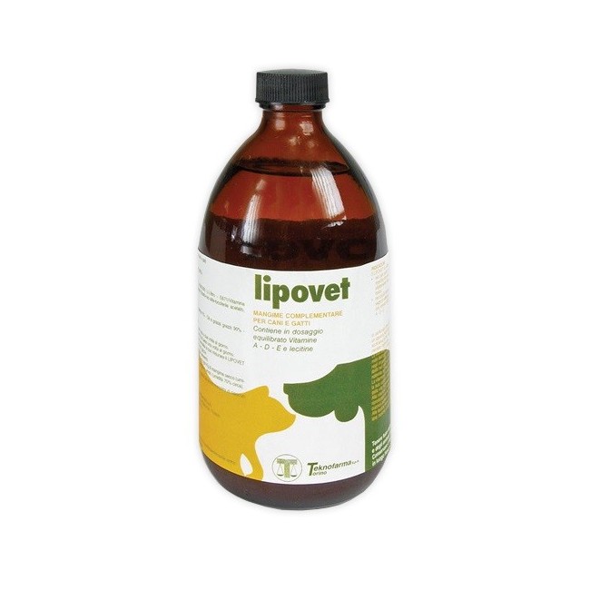 Teknofarma Lipovet Flacone mangime complementare 500 Ml Teknofarma Lipovet Flacone mangime complementare 500 Ml