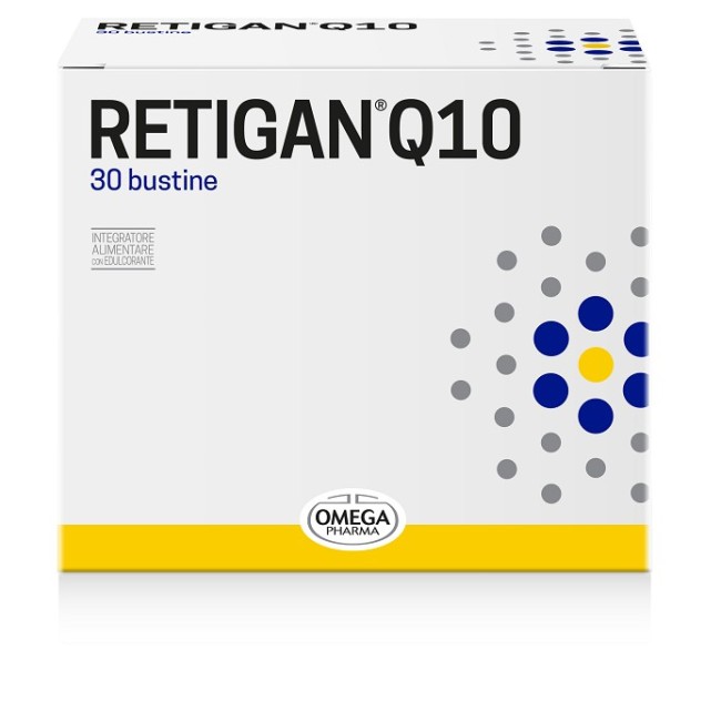 Omega Pharma Retigan Q10 integratore 30 Bustine Omega Pharma Retigan Q10 integratore 30 Bustine