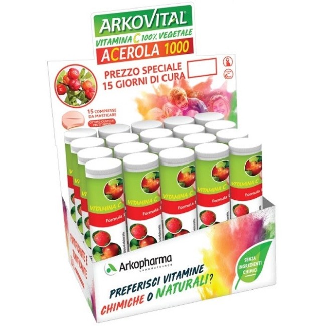 Arkofarm Arkovital Acerola 1000 15 Compresse Arkofarm Arkovital Acerola 1000 15 Compresse