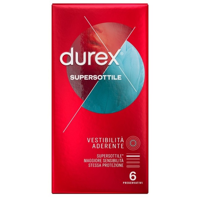 Durex profilattico Supersottile Close Fit 6 Pezzi
