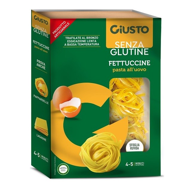 Giusto Senza Glutine Fettuccine All'uovo 250 G Giusto Senza Glutine Fettuccine All'uovo 250 G