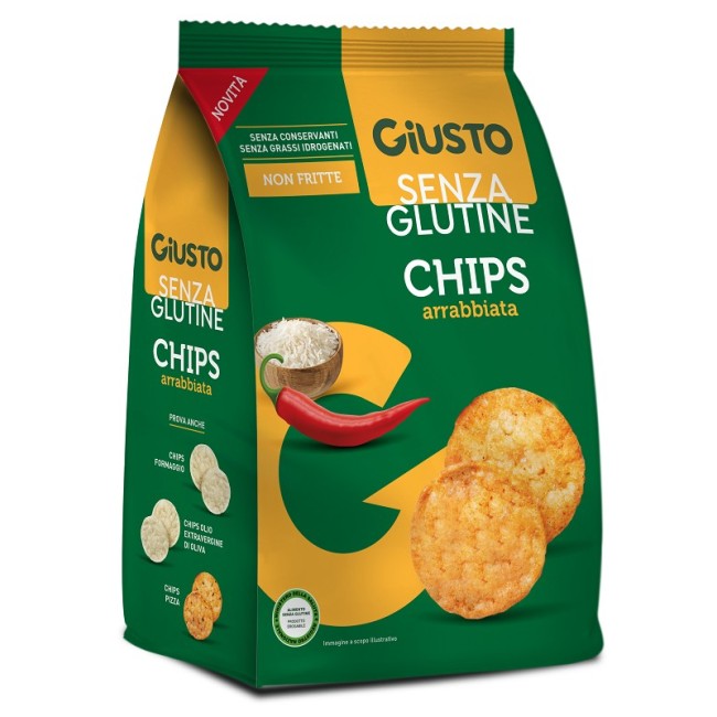 Giusto Senza Glutine Chips Arrabbiata 40 G Giusto Senza Glutine Chips Arrabbiata 40 G