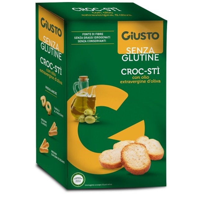 Giusto Senza Glutine Croc-sti' Con Olio Extravergine D'oliva 100 G Giusto Senza Glutine Croc-sti' Con Olio Extravergine D'oliva 100 G