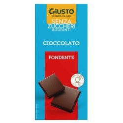 Giusto Senza Zucchero Tavoletta Cioccolato Fondente 85 G