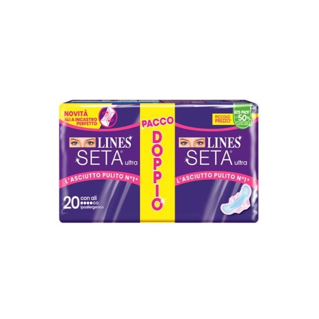 Fater Lines Seta Ultra Assorbenti Ali 20 Pezzi