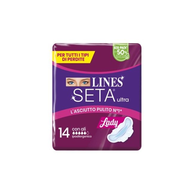 Fater Lines Seta Ultra Assorbenti Lady Ali 14 Pezzi Fater Lines Seta Ultra Assorbenti Lady Ali 14 Pezzi