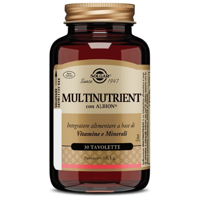Solgar Multinutrient 30 Tavolette di vitamine e minerali Solgar Multinutrient 30 Tavolette di vitamine e minerali