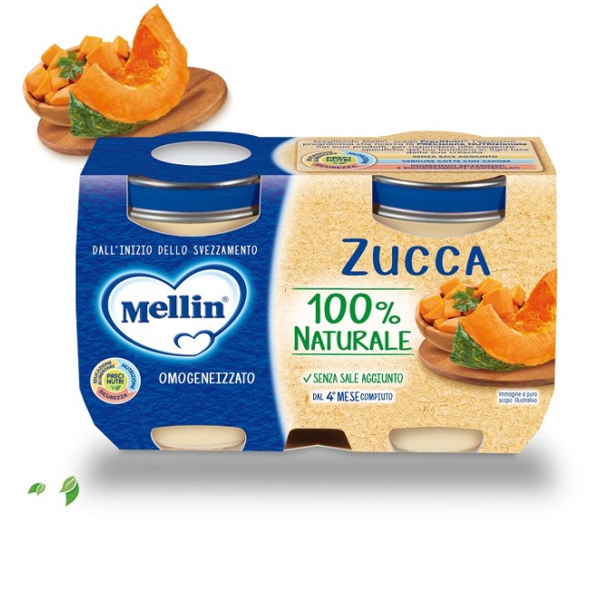 Mellin Omogeneizzato Zucca 2 X 125 G Mellin Omogeneizzato Zucca 2 X 125 G