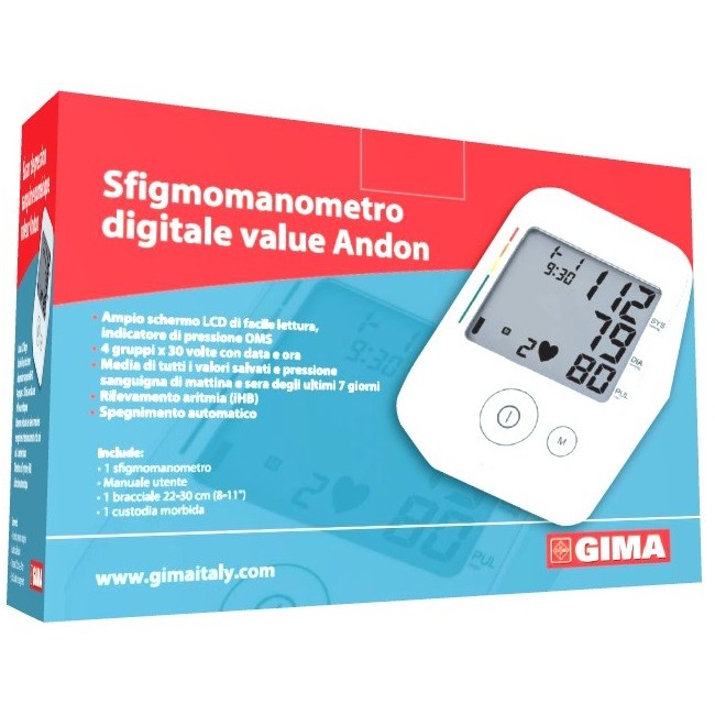 Gima Misuratore Pressione Andon con ampio schermo LCD Gima Misuratore Pressione Andon con ampio schermo LCD