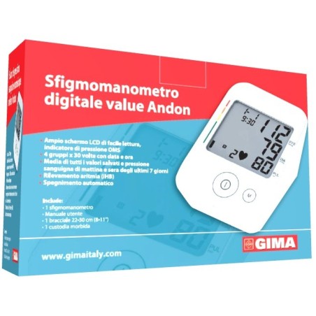 Gima Misuratore Pressione Andon con ampio schermo LCD Gima Misuratore Pressione Andon con ampio schermo LCD