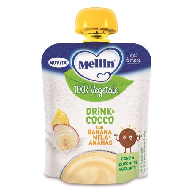 Mellin Pouch Cocco Mela Banana Ananas 90 G Mellin Pouch Cocco Mela Banana Ananas 90 G