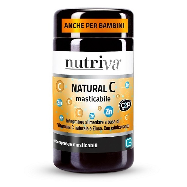 Giuriati Group Nutriva Natural C 60 Compresse Masticabili Giuriati Group Nutriva Natural C 60 Compresse Masticabili