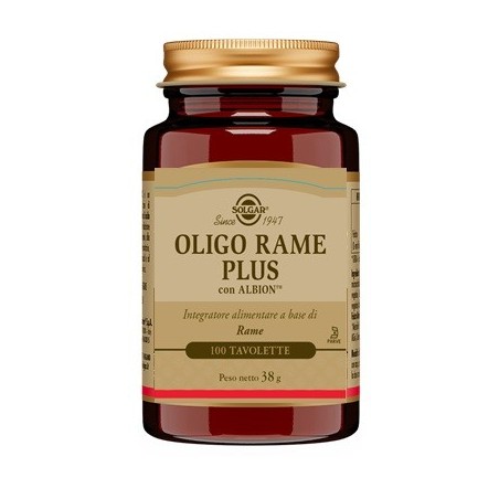 Solgar It. Multinutrient Oligo Rame Plus 100 Compresse