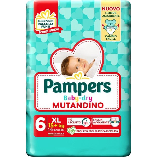 Pampers Baby Dry Pannolino Mutandina Xl Small Pack 14 Pezzi Pampers Baby Dry Pannolino Mutandina Xl Small Pack 14 Pezzi