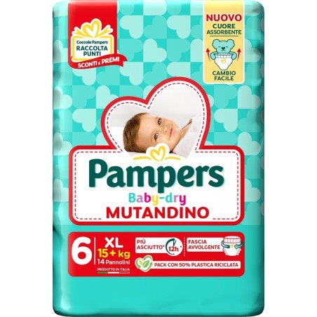 Pampers Baby Dry Pannolino Mutandina Xl Small Pack 14 Pezzi Pampers Baby Dry Pannolino Mutandina Xl Small Pack 14 Pezzi