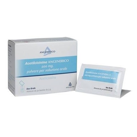 Acetilcisteina Angenerico*30 Bustine 200mg Acetilcisteina Angenerico*30 Bustine 200mg