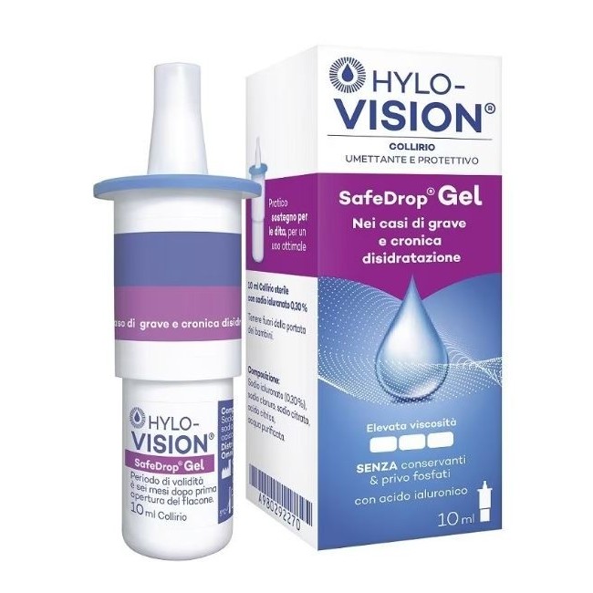 Omnivision Italia Hylovision Safe Drop Gel 0,3% Collirio Umettante E Protettivo 10 Ml