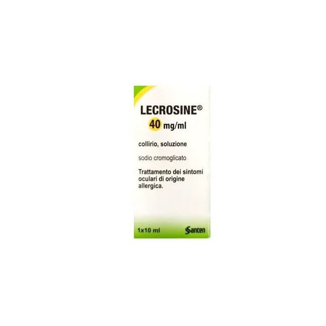 Santen Italy Lecrosine 40 Mg/ml Collirio, Soluzione Santen Italy Lecrosine 40 Mg/ml Collirio, Soluzione