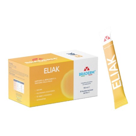 Braderm Eliak integratore 30 Bustine Da 5 Ml Braderm Eliak integratore 30 Bustine Da 5 Ml