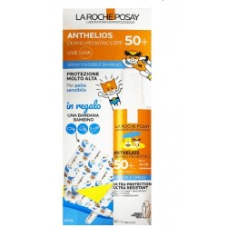 Anthelios spray dermo-ped 50+ 200 ml + bandana omaggio bambino