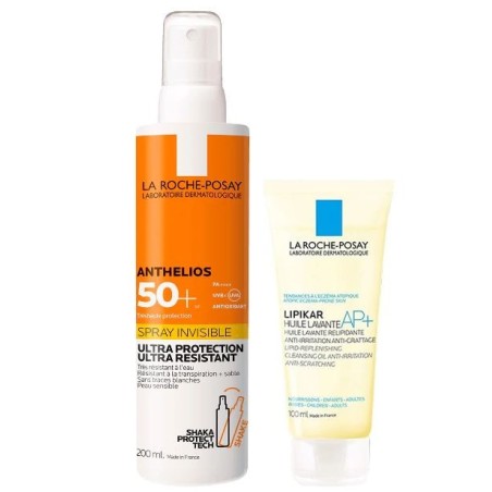 Anthelios spray invisibile shaka 200 ml + olio 100 ml