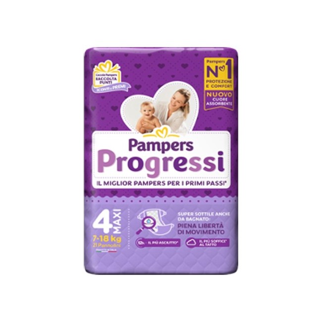 Fater Pampers Progressi Maxi pannolini 21 Pezzi