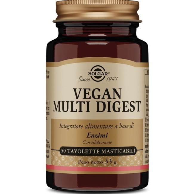 Solgar Vegan Multi Digest 50 Tavolette Masticabili Solgar Vegan Multi Digest 50 Tavolette Masticabili