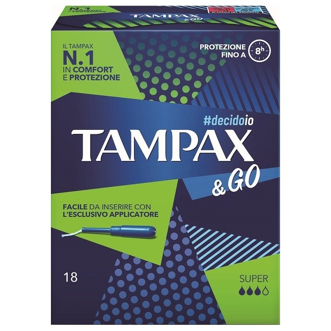 Fater Tampax &go Super assorbenti interni 18 Pezzi Fater Tampax &go Super assorbenti interni 18 Pezzi