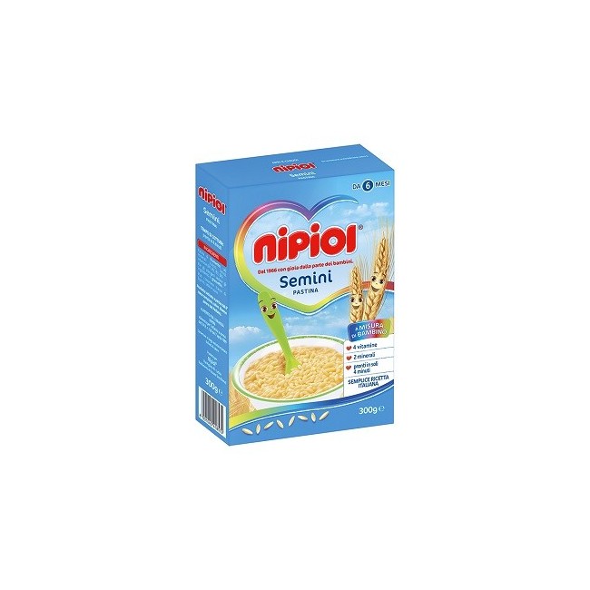 Nipiol Pastina Semini alimento bambini 300 G Nipiol Pastina Semini alimento bambini 300 G