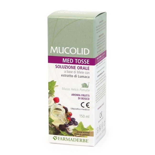 Farmaderbe Mucolid Med Tosse con estratto di lumaca 150 Ml Farmaderbe Mucolid Med Tosse con estratto di lumaca 150 Ml