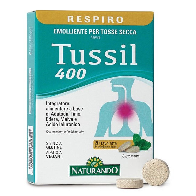 Naturando Tussil 400 integratore 20 Compresse Naturando Tussil 400 integratore 20 Compresse