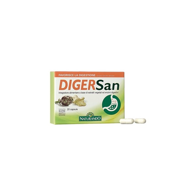 Naturando Digersan integratore 20 Capsule Naturando Digersan integratore 20 Capsule