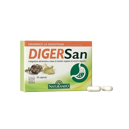 Naturando Digersan integratore 20 Capsule Naturando Digersan integratore 20 Capsule