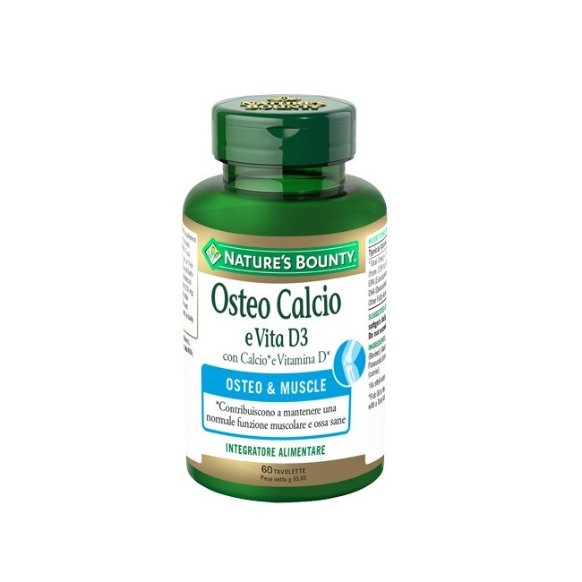 Nature's Bounty Osteo Calcio D3 60 Tavolette Nature's Bounty Osteo Calcio D3 60 Tavolette