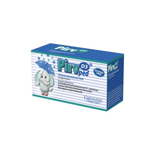 Farmagens Health Care Pirv D3 Ped 10 Flaconi Monodose Farmagens Health Care Pirv D3 Ped 10 Flaconi Monodose