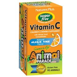 Natures plus Animal Parade Senza Zucchero Vitamina C 90 Tavolette