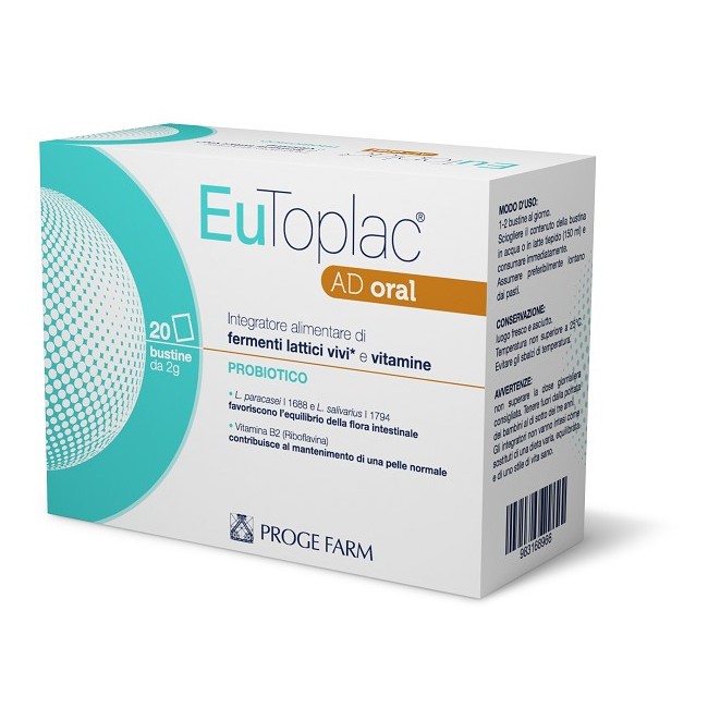 Proge Farm Eutoplac Ad Oral integratore 20 Bustine