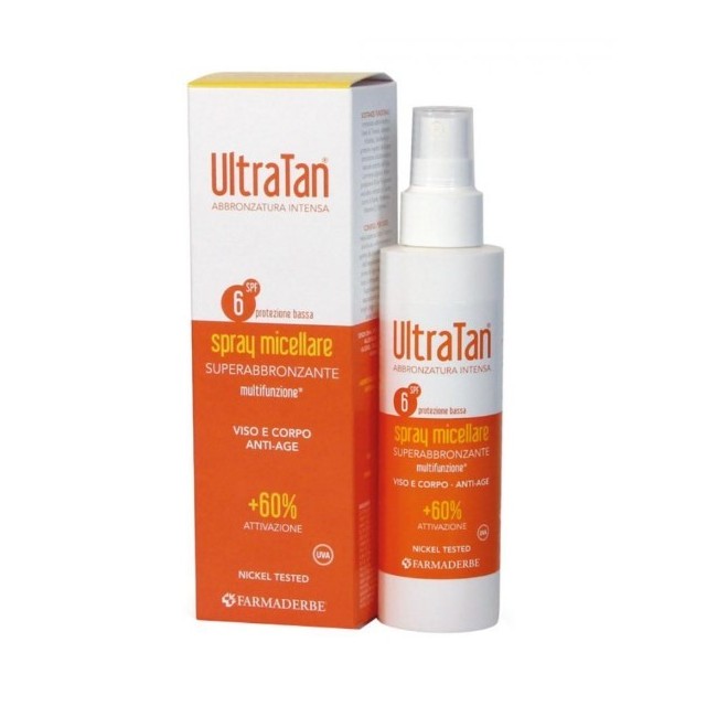 Ultra Tan Spray Abbronzante Viso e Corpo Anti-Age Spf6 150 ml Ultra Tan Spray Abbronzante Viso e Corpo Anti-Age Spf6 150 ml