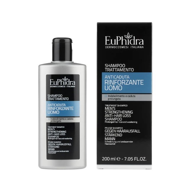 Euphidra Shampoo Anticaduta Rinforzante Uomo 200 ml Euphidra Shampoo Anticaduta Rinforzante Uomo 200 ml
