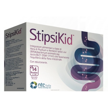 Stipsikid polvere bifidobacterium lactis + psyllium 14 bustine 25,2 g