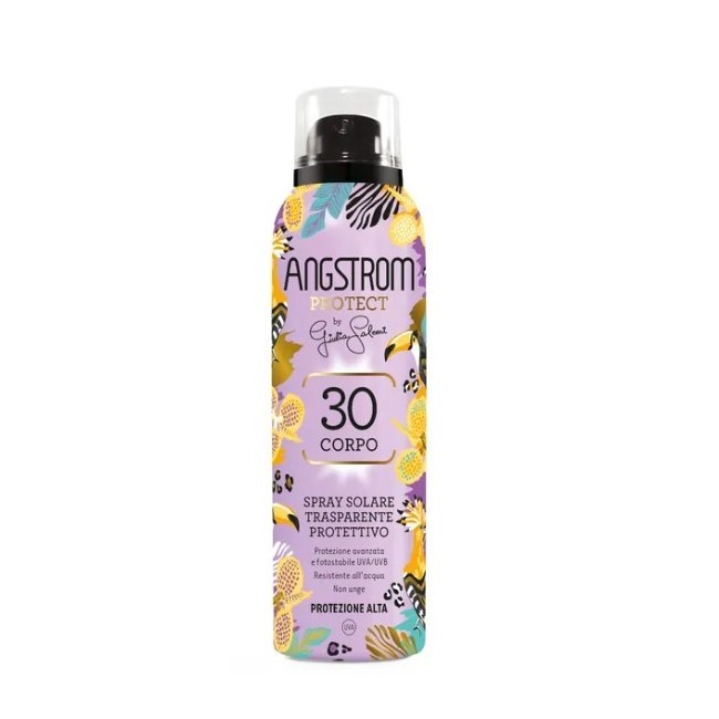Angstrom Protect SPF30 Spray Solare Corpo Trasparente 200ml Angstrom Protect SPF30 Spray Solare Corpo Trasparente 200ml