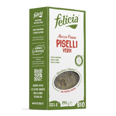 Andriani Felicia Bio Mezze Penne Piselli Verdi 250 G Andriani Felicia Bio Mezze Penne Piselli Verdi 250 G