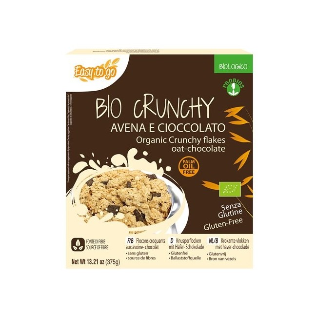 Probios Easy To Go Bio Crunchy Avena E Cioccolato 375 G Probios Easy To Go Bio Crunchy Avena E Cioccolato 375 G