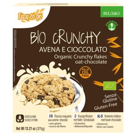 Probios Easy To Go Bio Crunchy Avena E Cioccolato 375 G