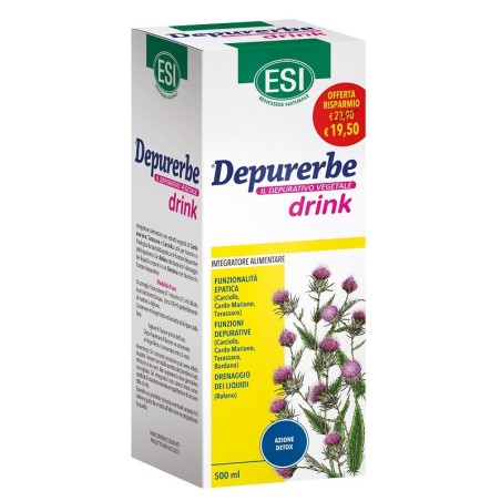 Esi Depurerbe Drink per eliminare le tossine 500 Ml Esi Depurerbe Drink per eliminare le tossine 500 Ml