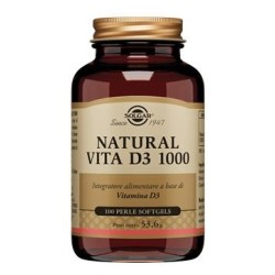 Solgar It. Multinutrient Natural Vita D3 1000 100 Perle Softgel